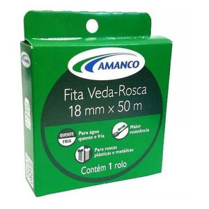 Kit 10 Fita Veda Rosca para Tubos e Conexões 18mm x 50m