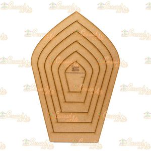 Gabarito Flor Gigante Mdf F009