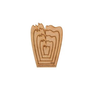 Gabarito Flor Mini Mdf Fm020