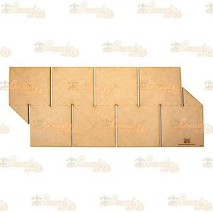 Régua Para Barrado Duplo Quadrado G