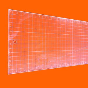 Régua Patchwork 15x60cm Cristal