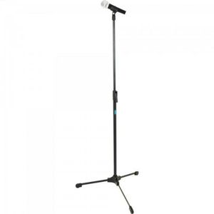Pedestal Reto Para Microfone Ideal Para Estúdio Tpr Preto As