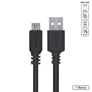 Cabo Para Celular Smartphone Micro Usb Para Usb A 2.0 1 Metr