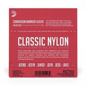 Encordoamento Para Violão Em Nylon Ej27N D Addario