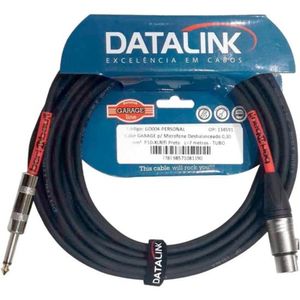 Cabo Para Microfone P10 X Xlr 7m Preto Datalink