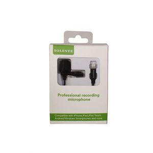 Microfone De Lapela Com Fio Para Iphone Soleste