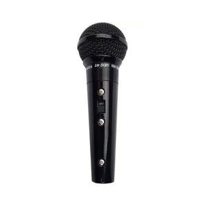 Microfone C/Fio Sm-58 P4 Preto Brilhante Leson