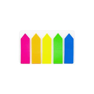 Marcador Pagina Adesivo Seta 12x44mm Cores Neon 100 Folhas