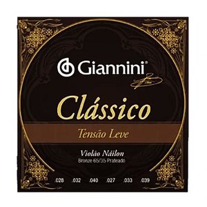 Encordoamento Violão Nylon Tensão Leve Clássico Giannini