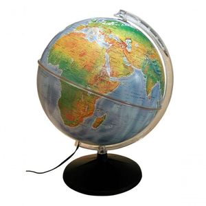Globo Terrestre Iluminado - Político/físico