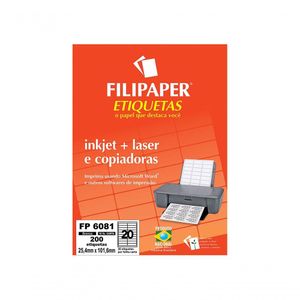 Etiqueta Fp 6081 Inkjet+Laser 25,4 X 101,6 Mm 200 Etiquetas