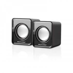 Caixa De Som Multilaser 2.0 3w Rms Mini Usb Sp144 Preto