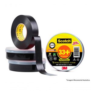Fita Isolante 3M 33+ 19X05M C/12Pçs