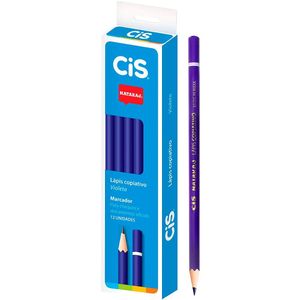 Lápis Cópia Violeta 12 Unidades Cis Chassi Tatuagem Contábil