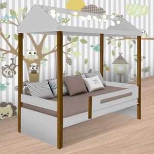 Cama Casa Solt. Sara Branco/mel C/ Led