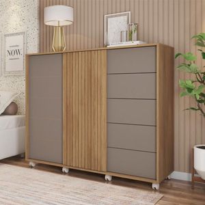 Comoda Caemun Pegasus 2 Portas 5 Gavetas Buruti/fendi
