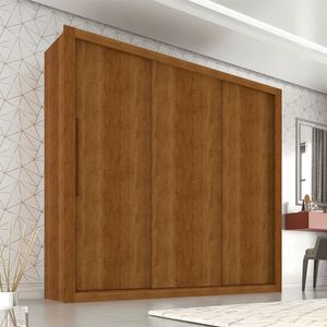 Guarda Roupa Casal 3 Portas 4 Gavetas Panamá Sallêto Móveis Cinamomo