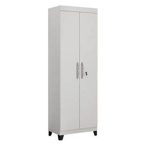 Armário Multiuso Asteca Branco 2 Portas Com Chave Valdemóveis Branco