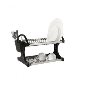 Escorredor 16 Pratos - Suprema 51 X 27,5 X 29 Cm Preto Brinox