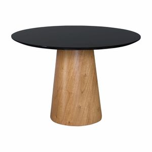 Mesas De Jantar Cone Cor Preto Diâmetro 1,10m