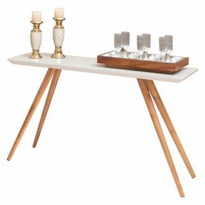 Aparador Laqueado Com Vidro 1,20 M Cor Off White
