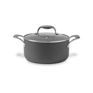 Caçarola C/tampa ø24cm 4,7l Fundo De Indução Diamond Brinox ø24cm 4,7l Cinza Brinox