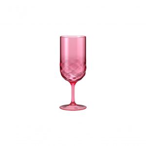 Taça 300 Ml Plástico Cor Rosa Sorbet Linha Wave Coza Rosa