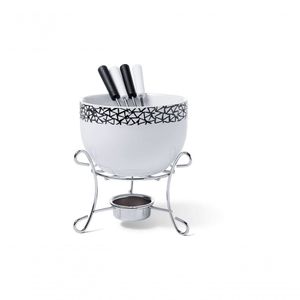 Conjunto Para Fondue 6 Peças Branco Brinox