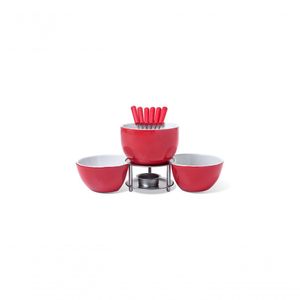 Conjunto Para Fondue 10 Peças Vermelho Brinox