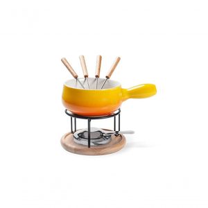 Conjunto Para Fondue 9 Peças - Amarelo - Brinox Amarelo Brinox