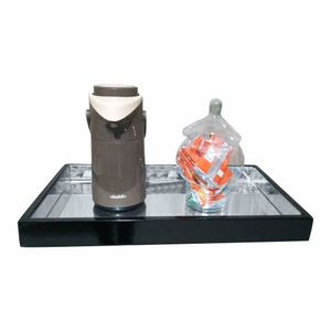 Bandeja Flutuante Laca Espelhada 50x30 Cor Preto
