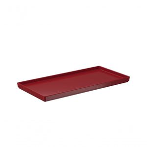 Prato Retangular 27x13x1,5cm Vermelho Bold Uno Coza 27 X 13 X 1,5 Cm Vermelho Bold Coza