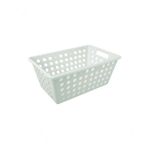 Cesta Organizadora 4,7 L Retangular Plástico Cor Eco Natural Linha Flora Coza Eco Natural