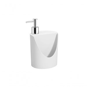 Dispenser R&j Basic 12 X 10,5 X 18 Cm 600 Ml Branco Coza