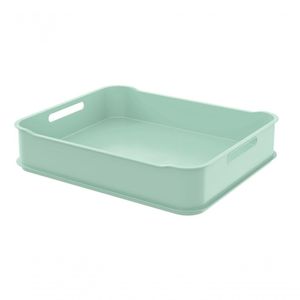 Caixa Organizadora 6 L Cesta Fit Maxi Verde Soft Plástico Linha Fit Coza Verde Soft