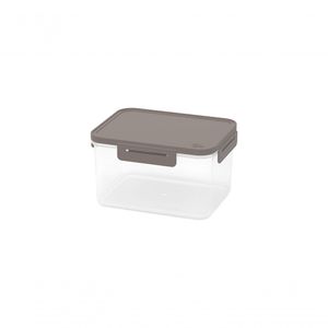 Pote Hermético 1,6 L Retangular Plástico Cor Warm Gray Linha Hug Coza Warm Gray Coza