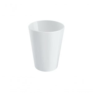 Copo Cônico Casual 8,4 X 8,4 X 10,7 Cm 300 Ml Branco Coza