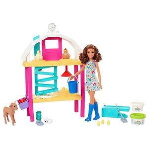 Conjunto E Boneca - Barbie Profissões - Diversão Na Fazenda - Mattel