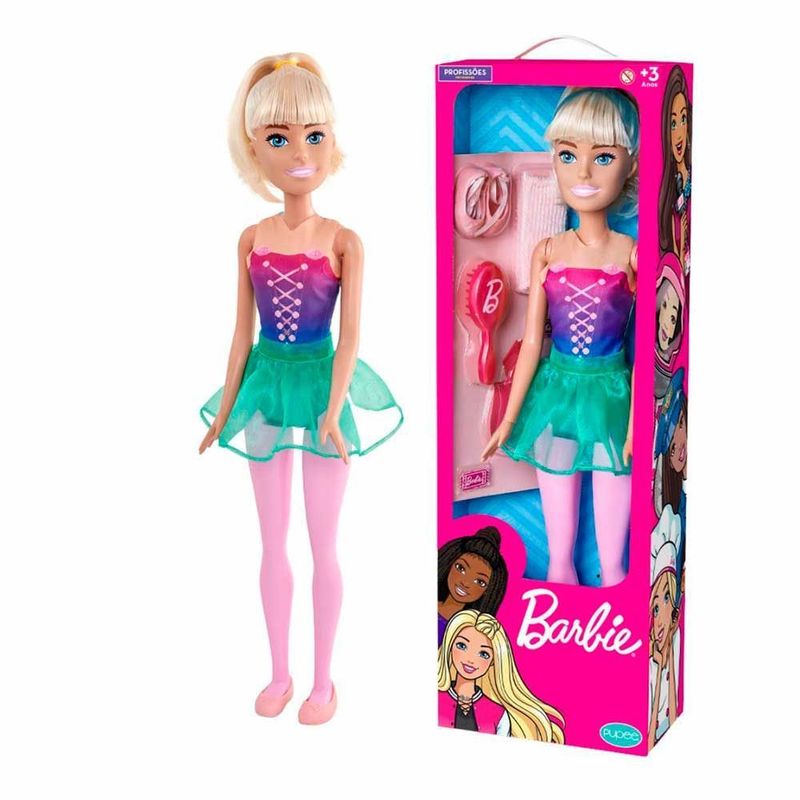 Barbie Profissões Boneca Grande Bailarina 70cm Articulada