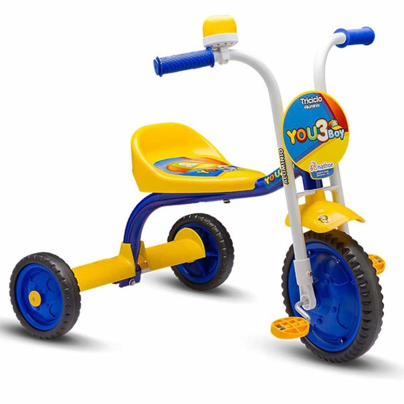 Triciclo Motinha Infantil Encantado Fast com Haste Completo - Pais