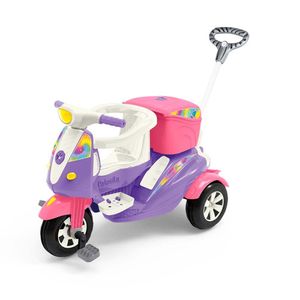 Triciclo De Passeio E Pedal - Moto Uno - Rosa - Calesita