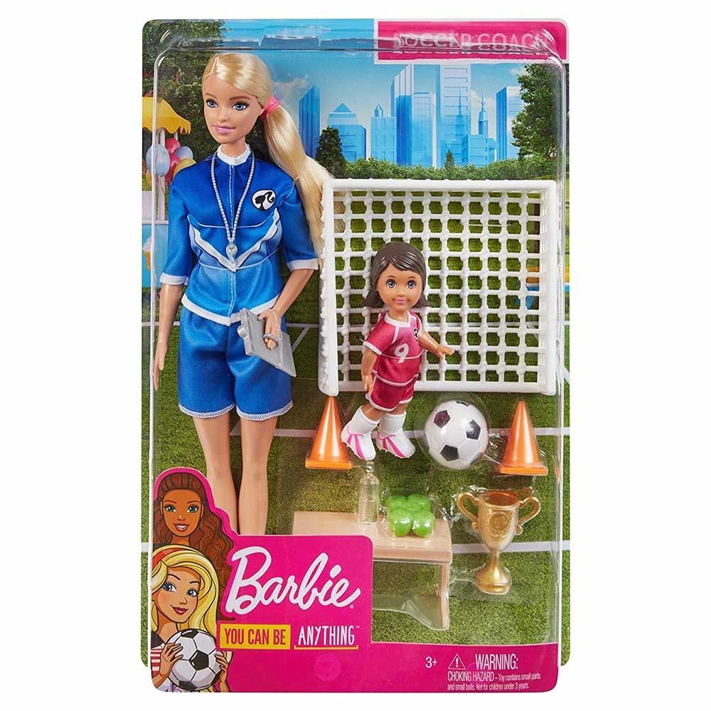 Boneca Articulada - Barbie Profissões - Treinadora De Futebol - Loira -  Mattel - WebContinental