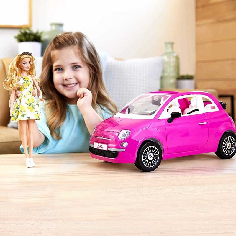 Fiat e Mattel lançam o 500 da Barbie  Carro de barbie, Auto de barbie,  Zapatos de barbie