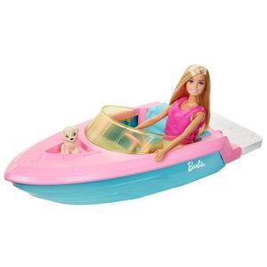 Veículo E Boneca - Barbie - Barco Que Flutua Na Água - Mattel