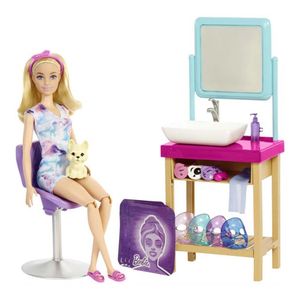 Boneca Articulada - Barbie Dia De Spa - Máscara Brilhante - Mattel