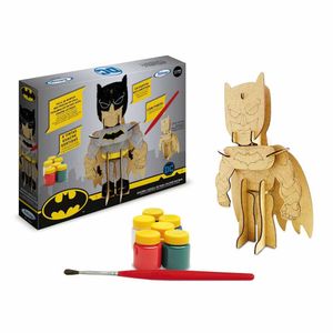 Quebra-Cabeça 3D - 18 Peças - Dc - Batman - Boneco De Pintura Diy - Xalingo