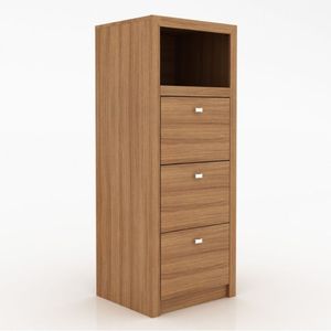 Armário para Pasta Suspensa Me4118 Tecno Mobili Amendoa