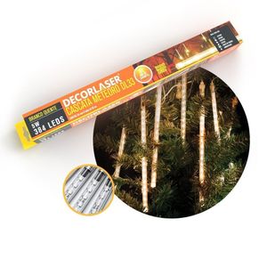 Cascata Bastão 8 Tubos 50Cm Led 384 Branco Quente 3000K