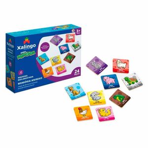 Jogo Da Memória Infantil - Animais - 24 Peças - Xalingo