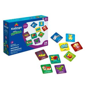 Jogo Da Memória Infantil - Brinquedos - 24 Peças - Xalingo
